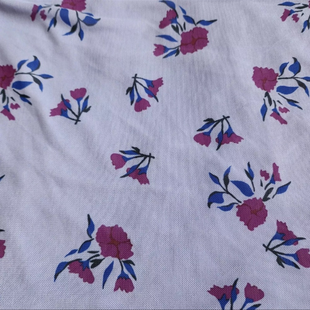 Periwinkle & Purple Floral Print Slip Dress - Picture 5 of 11